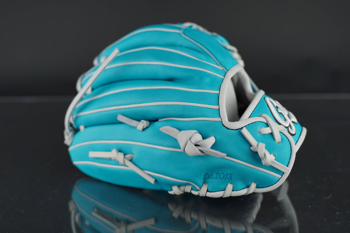 11.75" Custom Grace Glove - Right Hand Throw - Sky Blue, White, Black