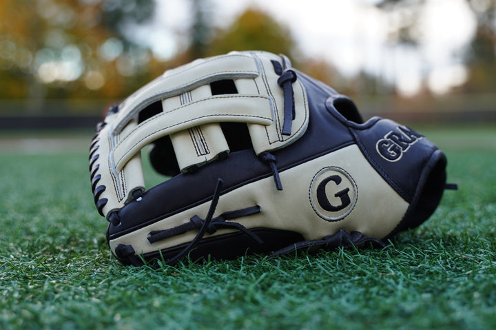 12.50" Outfield H-Web Grace Glove - Black/Blonde - Left Hand Throw