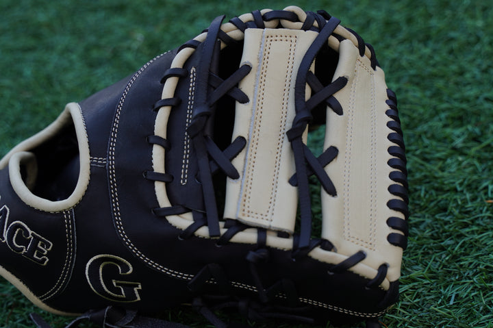 12.75" Dual-X Web First Base Grace Glove - Black/Blonde
